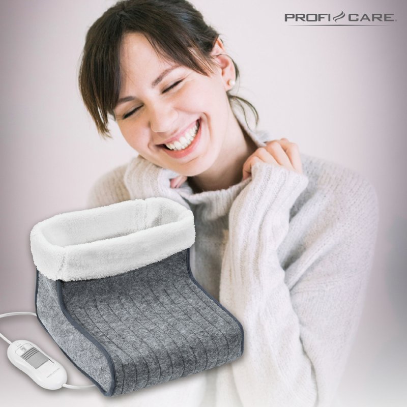 PROFI CARE chauffe-pieds PC-FW 3058, gris, 3 niveaux de température, 100 Watt